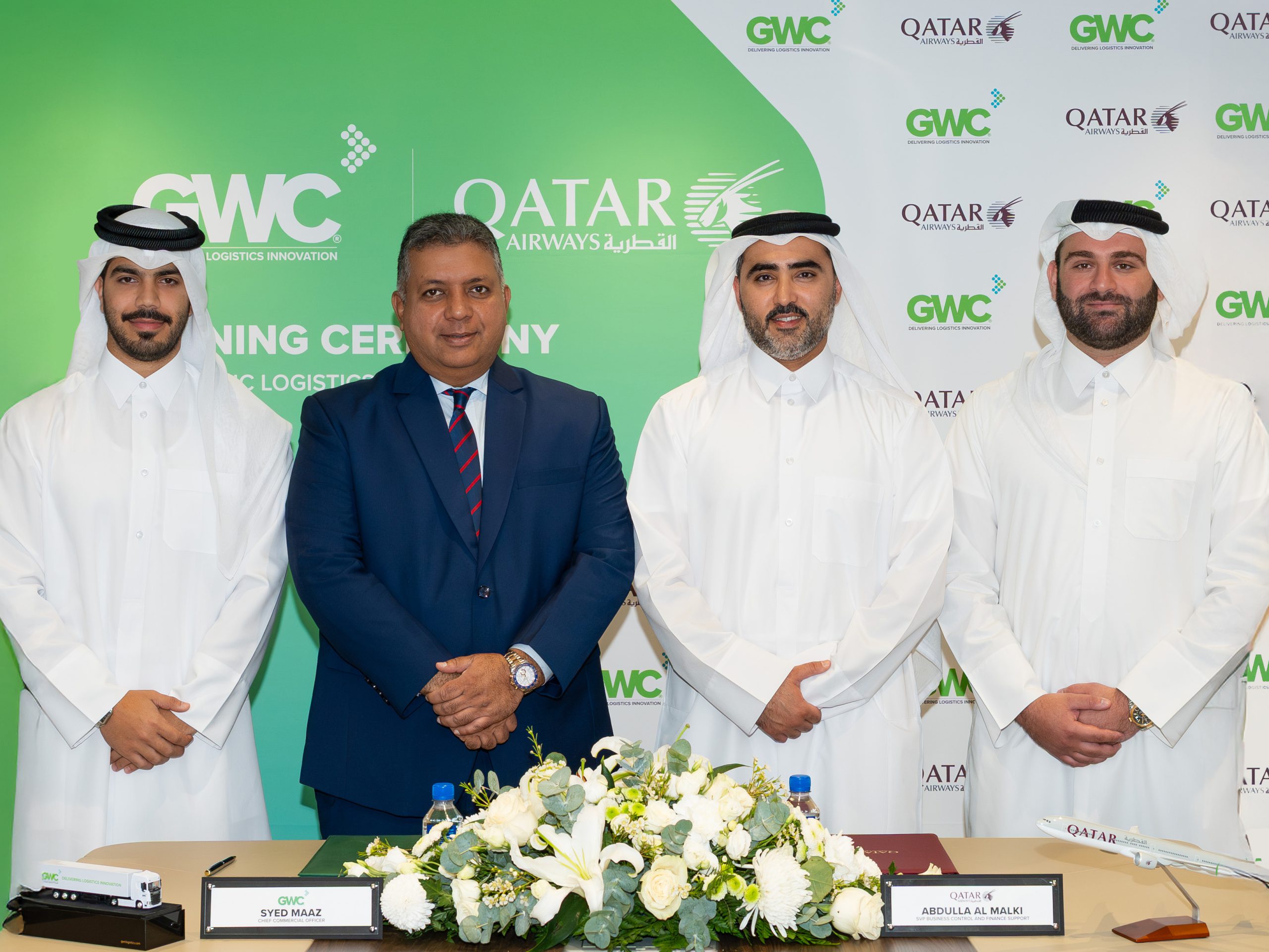 شركة الخليج للمخازن ومجموعة الخطوط الجوية القطرية تجددان شراكتهما الممتدة لأكثر من عقد من الزمن من خلال اتفاقية لوجستية بارزة